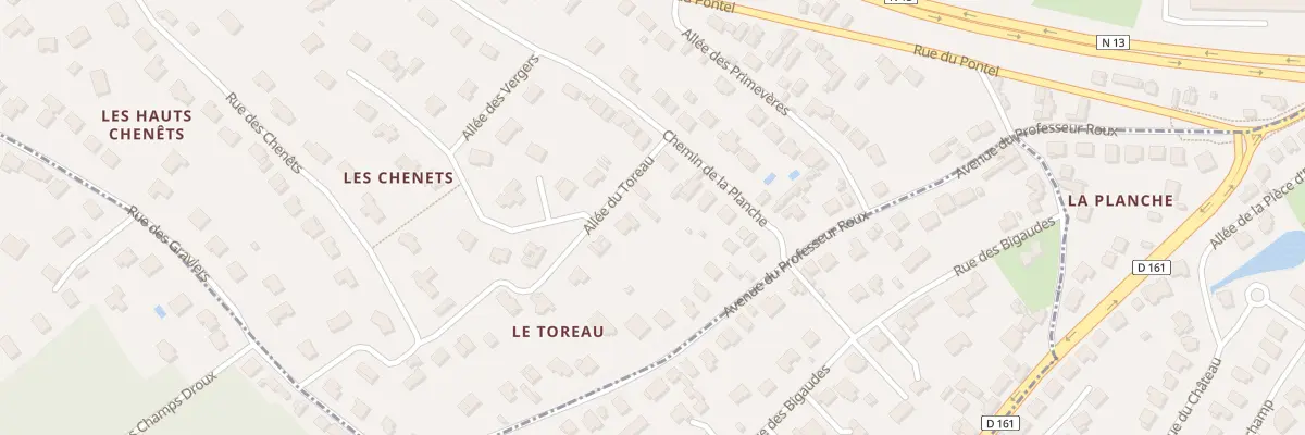 Plan du 5 All du Toreau à Saint-Germain-en-Laye