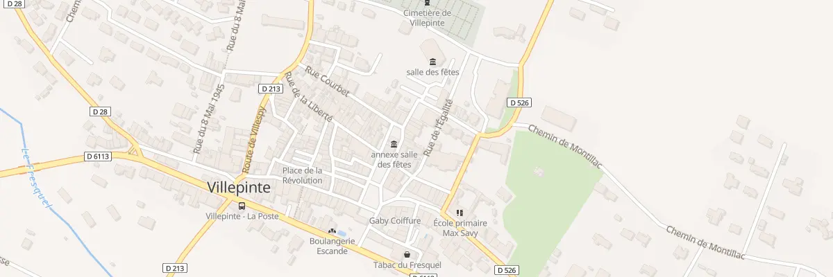 Plan du 27 Rue Courbet à Villepinte