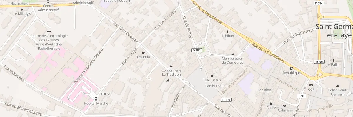 Plan du 24 Rue de Pologne à Saint-Germain-en-Laye