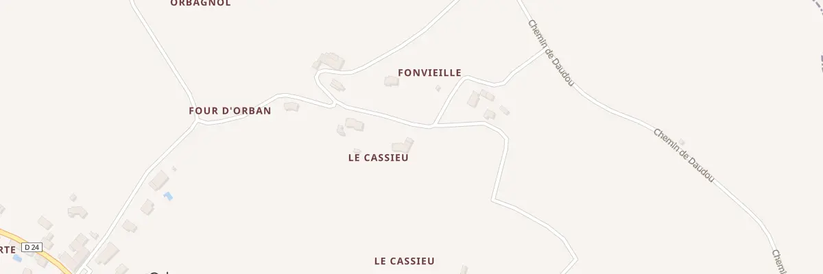Plan du 5195 Le Cassieu à Orban