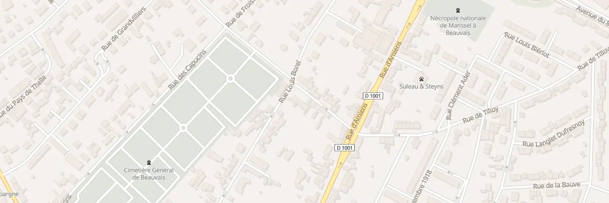 Plan du 7 Rue Diogène Maillart à Beauvais