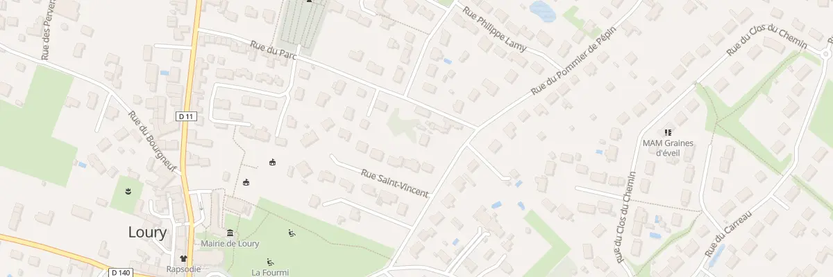 Plan du 143 Rue du Pommier de Pépin à Loury