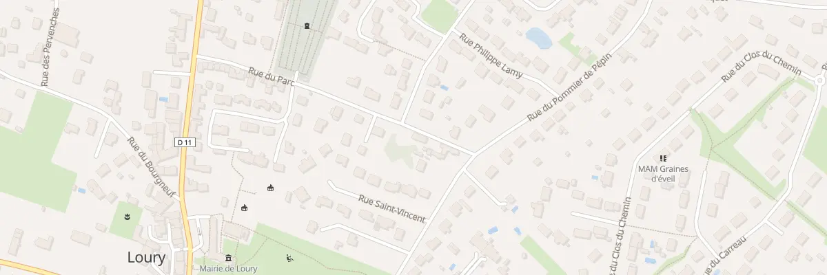 Plan du 65 Rue du Parc à Loury