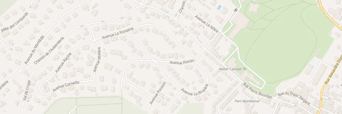Plan du 8 Av Florian à Marly-le-Roi