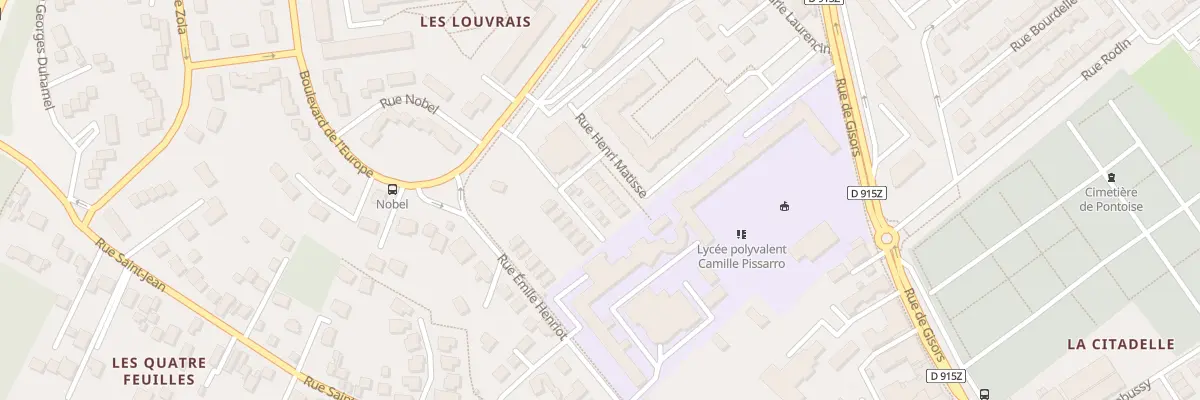 Plan du 10 Rue Henri Matisse à Pontoise