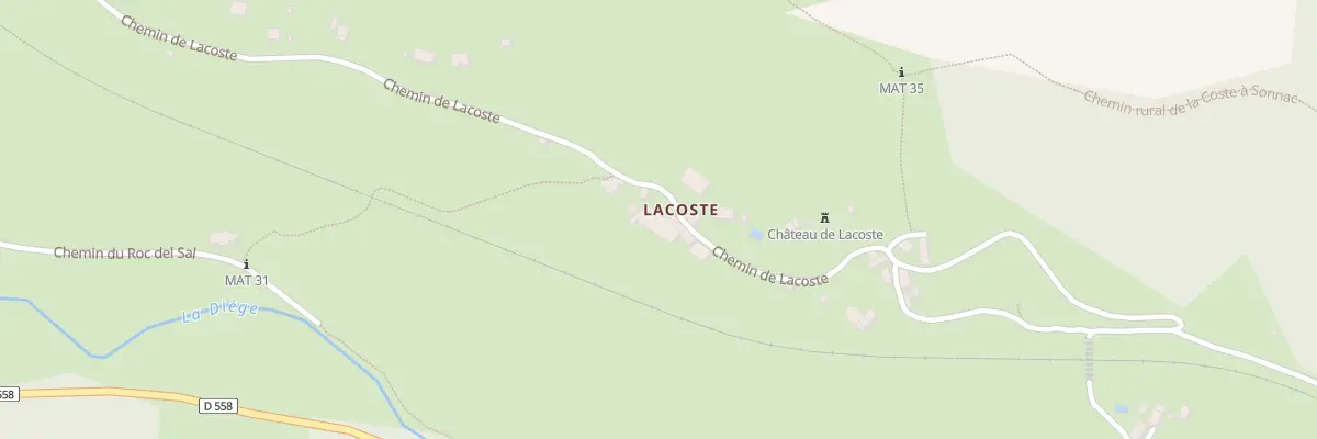 Plan du 36 Che de Lacoste à Capdenac-Gare