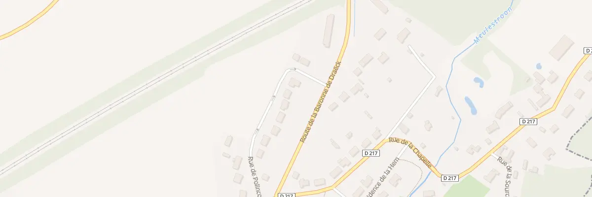 Plan du 180 Rue de Polincove à Recques-sur-Hem