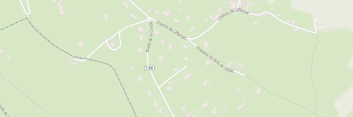 Plan du 130 Che de Liffernet à Lunan