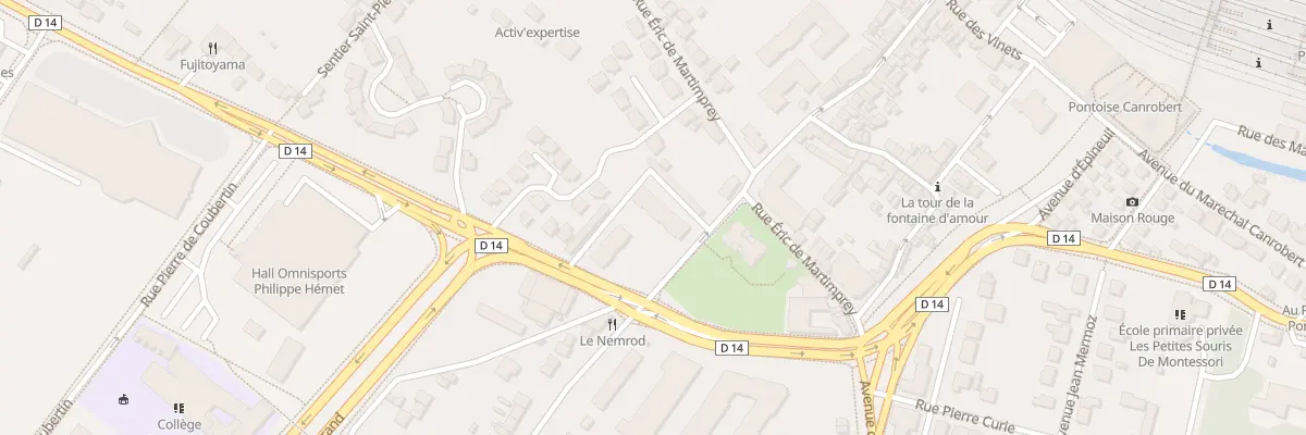 Plan du 8 Vc Jules César à Pontoise