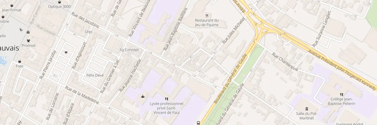 Plan du 4 Rue Marcadé à Beauvais