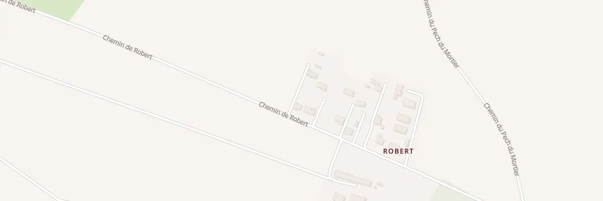 Plan du 14 Che de Robert à Villesiscle