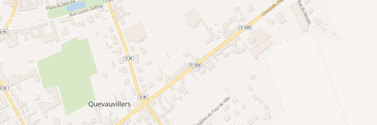 Plan du 12 Vc Chaussee Thiers à Quevauvillers
