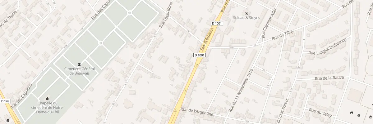 Plan du 35 Rue d’Amiens à Beauvais