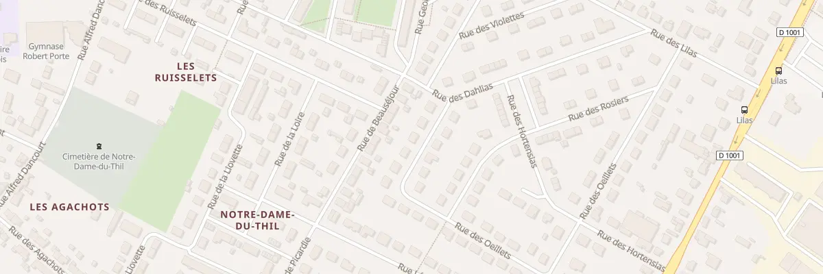 Plan du 59 Rue des OEillets à Beauvais