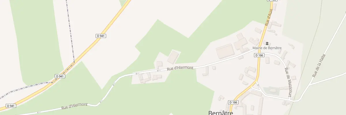 Plan du 5006 Rue d’Hiermont à Bernâtre