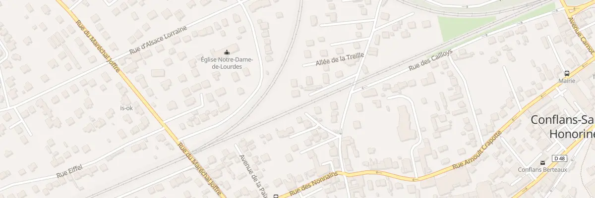 Plan du 45 Rue La Porte de Pontoise à Conflans-Sainte-Honorine