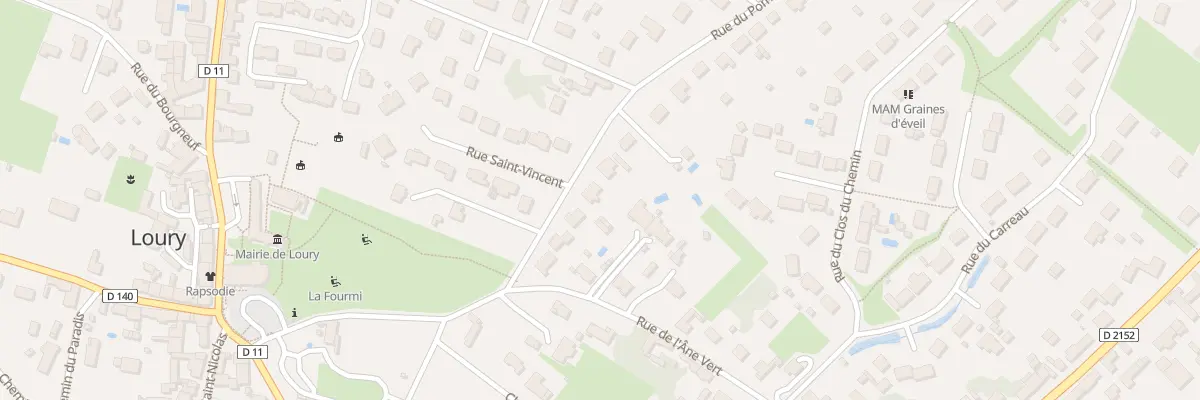 Plan du 96 Rue du Pommier de Pépin à Loury