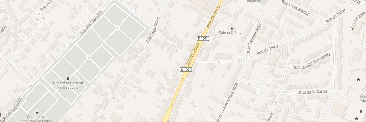 Plan du 41 Rue d’Amiens à Beauvais