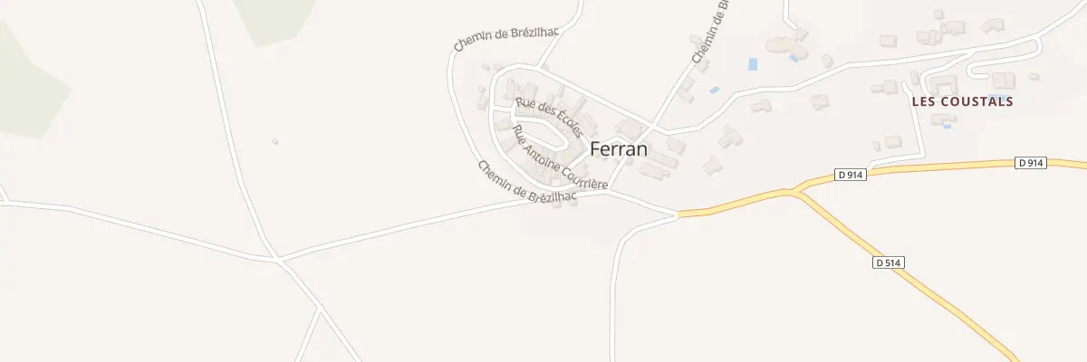 Plan du 24 Le Village à Ferran