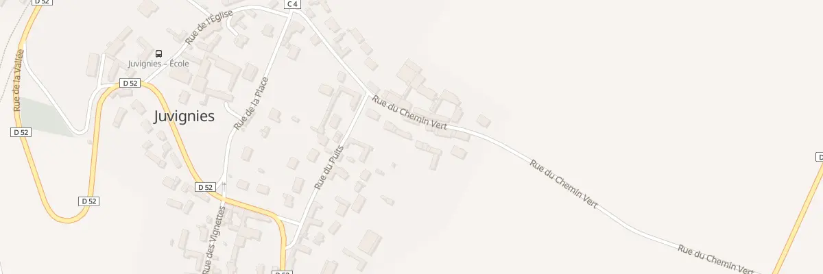 Plan du 8 Rue du Chemin Vert à Juvignies