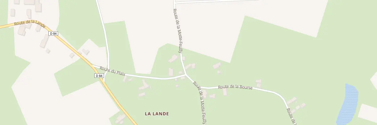 Plan du 14 Rte de la Motte-Feuilly à Feusines
