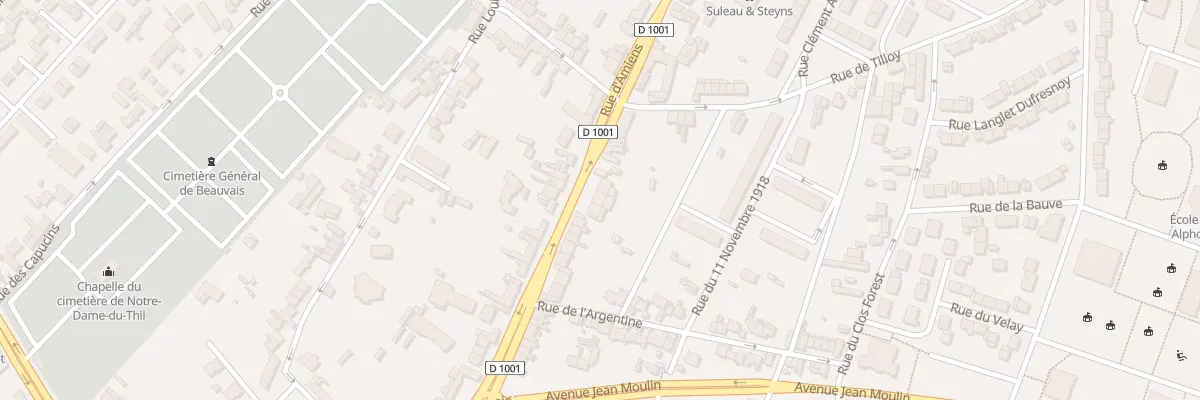 Plan du 70 Rue d’Amiens à Beauvais