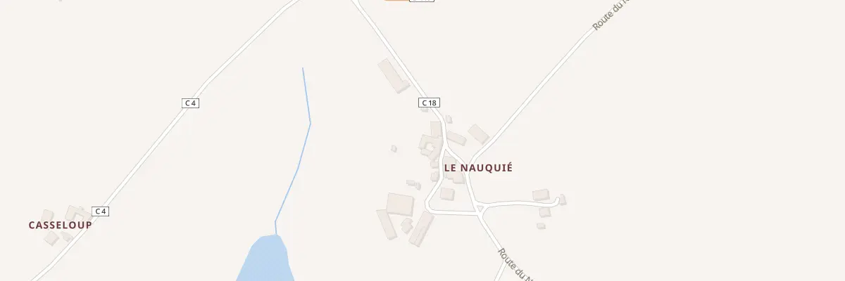 Plan du 248 Rte du Nauquié à Montirat