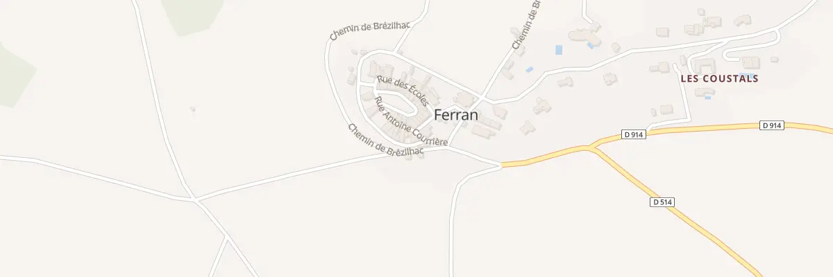 Plan du 5000 Le Village à Ferran