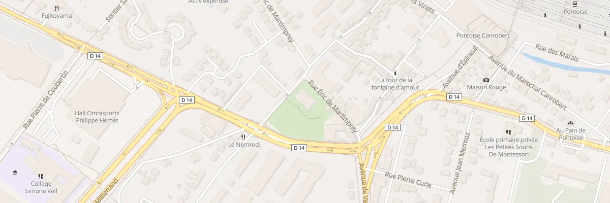 Plan du 7 Rue Eric de Martimprey à Pontoise