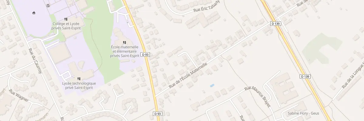 Plan du 94 Rue de l’Ecole Maternelle à Beauvais