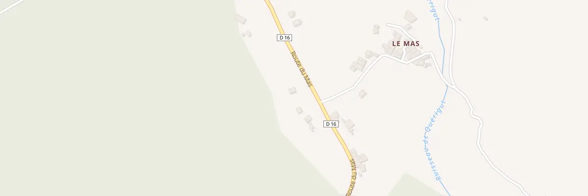 Plan du 300 Le Mas à Quérigut
