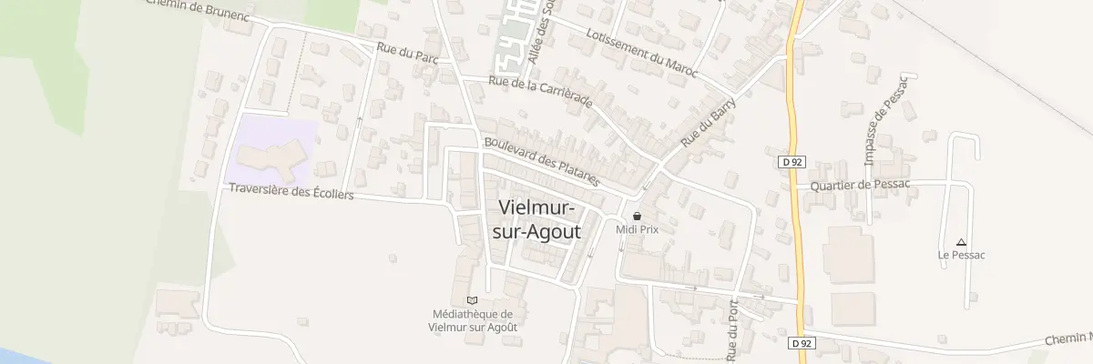 Plan du 12 Bd des Platanes à Vielmur-sur-Agout
