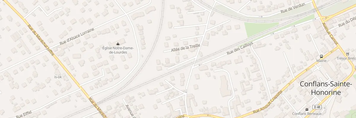 Plan du 45B Rue La Porte de Pontoise à Conflans-Sainte-Honorine