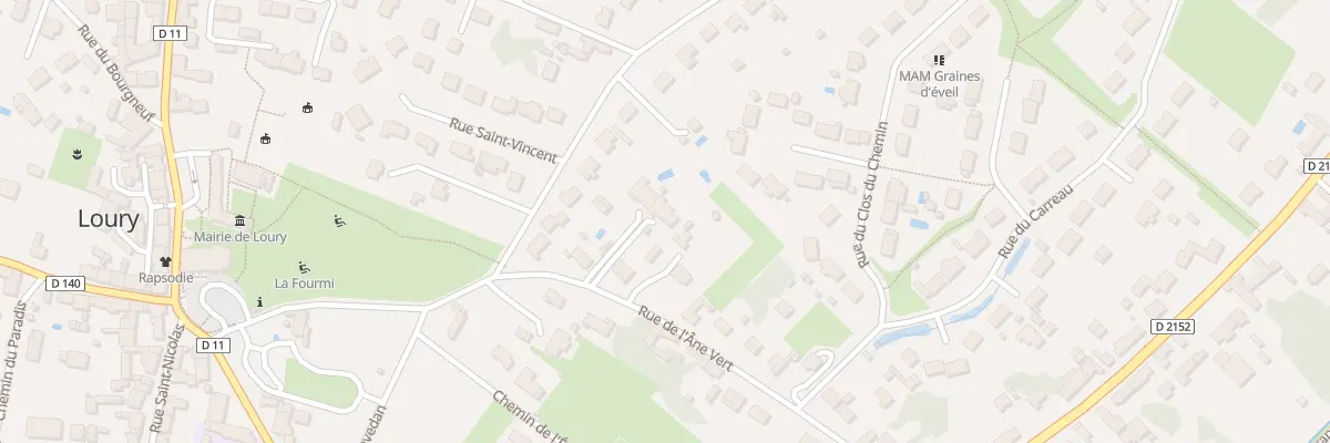 Plan du 275 Rue de l’Ane Vert à Loury