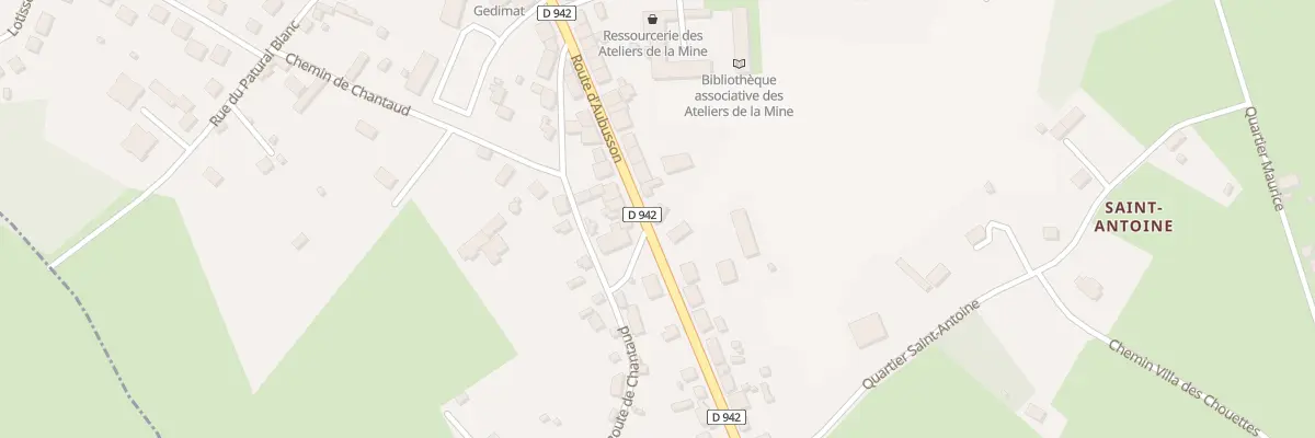Plan du 29 Rte d’Aubusson à Lavaveix-les-Mines