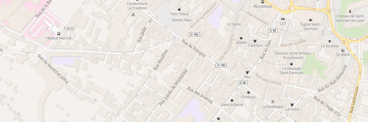 Plan du 21 Rue de Pologne à Saint-Germain-en-Laye