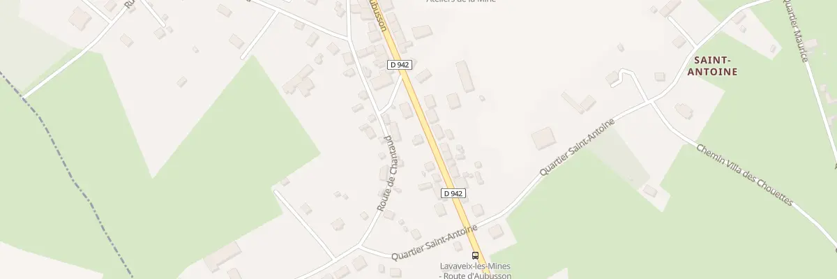 Plan du 22 Rte d’Aubusson à Lavaveix-les-Mines