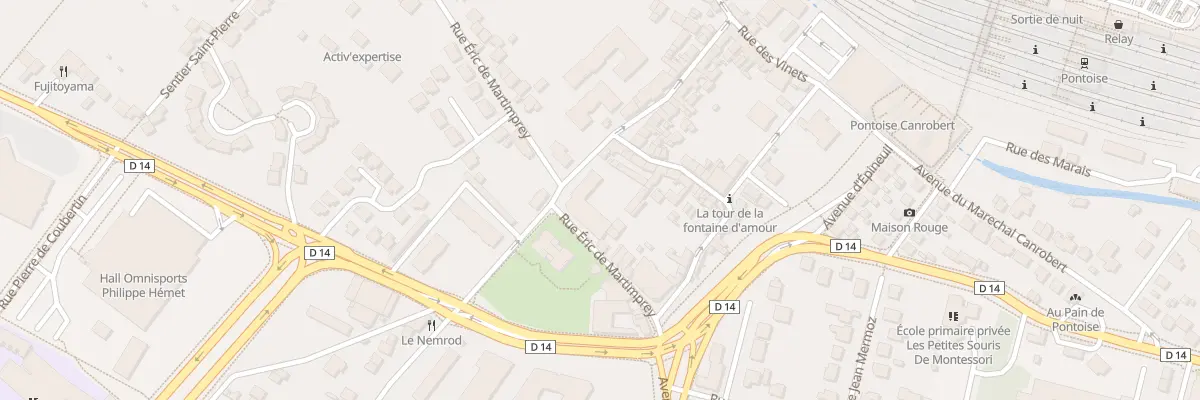 Plan du 14 Rue Eric de Martimprey à Pontoise
