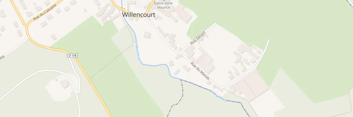 Plan du 2 Rue du Marais à Willencourt