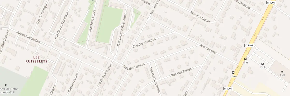 Plan du 13 Rue des Violettes à Beauvais