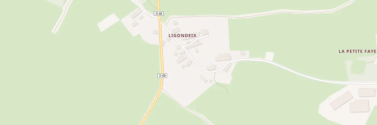 Plan du 5493 Ligondeix à Clugnat