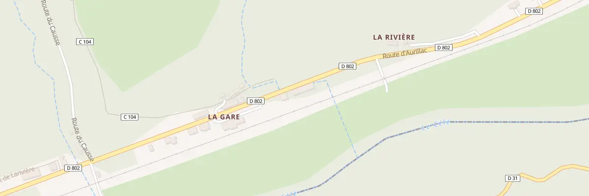 Plan du 2976 Rte d.Aurillac à Viazac
