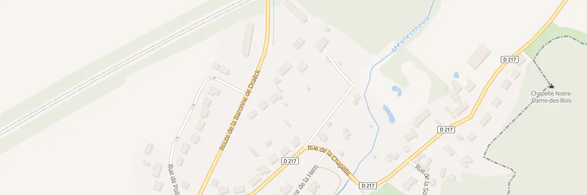 Plan du 310 Rue de la Baronne de Draëck à Recques-sur-Hem