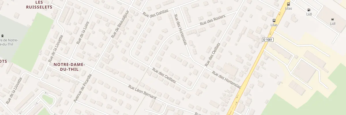 Plan du 13 Rue des Hortensias à Beauvais