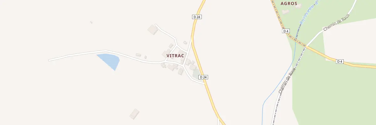 Plan du 5112 Vitrac à Sieurac