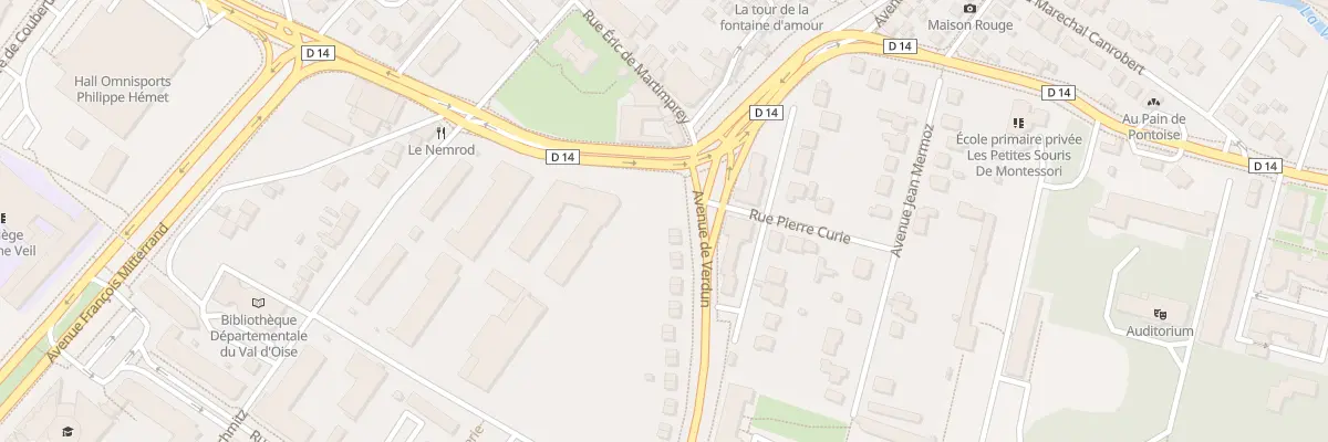 Plan du 4 Av de Verdun à Pontoise