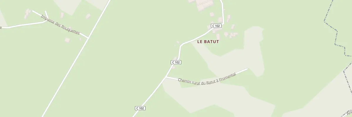 Plan du 5002 Le Batut à Lunan