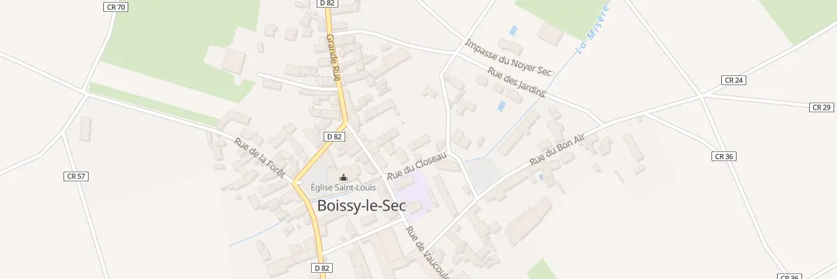 Plan du 1 Rue du Closeau à Boissy-le-Sec