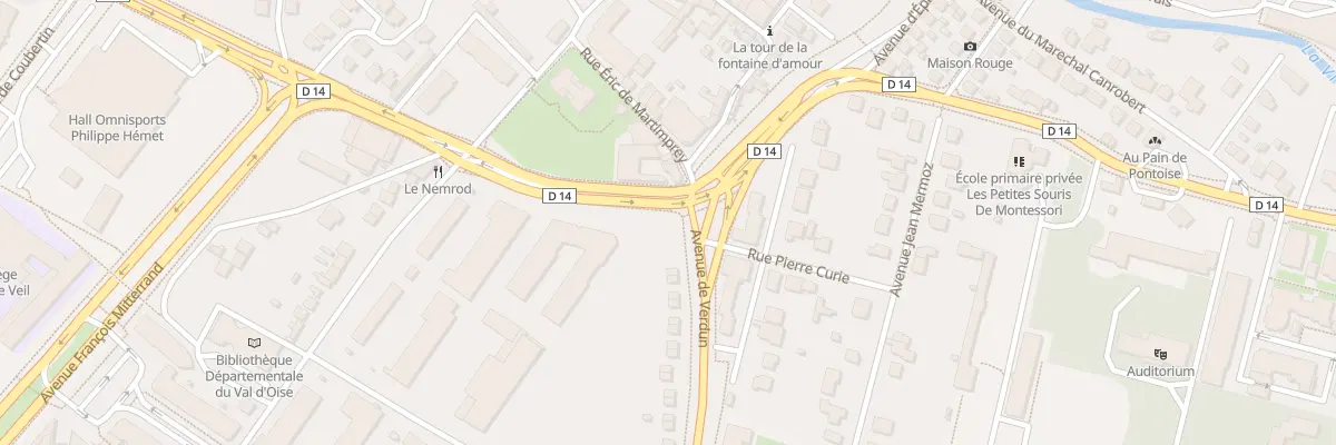 Plan du 1 Vc Jules César à Pontoise