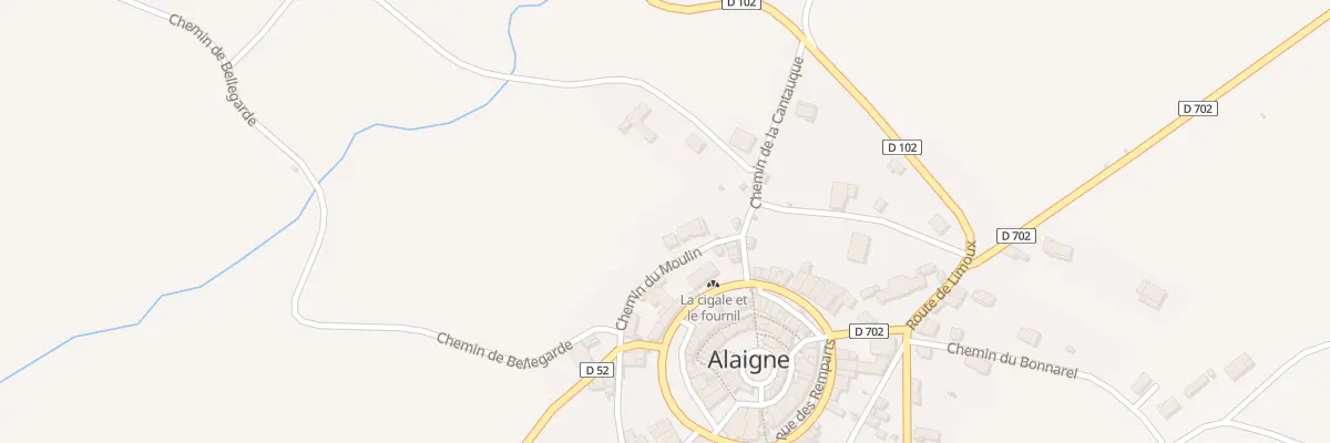 Plan du 5001 Le Village à Alaigne